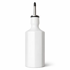 Modern The Bright Angle Elixir Porcelain Olive Oil Bottle 24oz White Dispenser